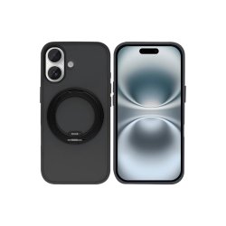 Rixus SnapGrip 360 Cover med MagSafe til iPhone 16 Sort