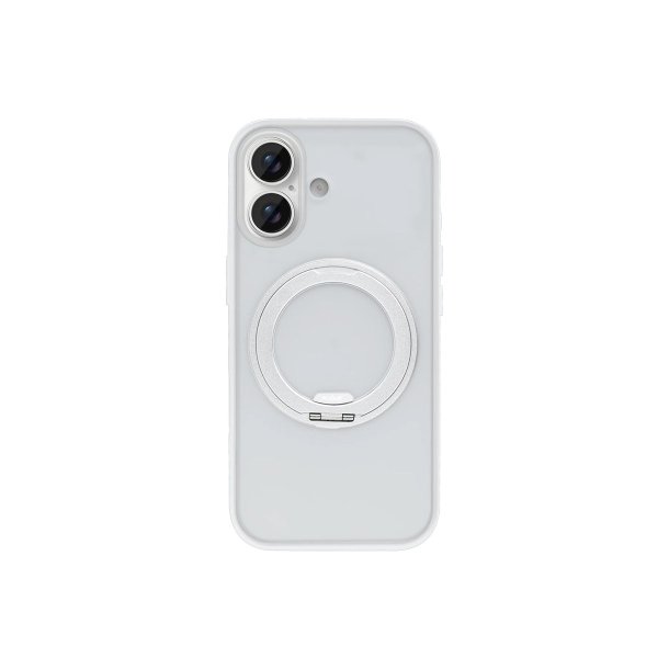 Rixus SnapGrip 360 Cover med MagSafe til iPhone 16 Hvid