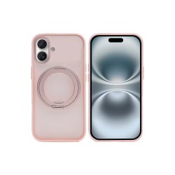 Rixus SnapGrip 360 Cover med MagSafe til iPhone 16 Pink