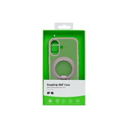 Rixus SnapGrip 360 Cover med MagSafe til iPhone 16 Pink