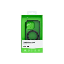 Rixus SnapGrip 360 Cover med MagSafe til iPhone 16 Pro Sort