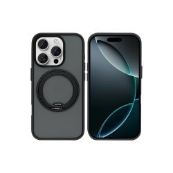 Rixus SnapGrip 360 Cover med MagSafe til iPhone 16 Pro Max Sort