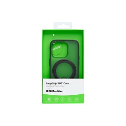 Rixus SnapGrip 360 Cover med MagSafe til iPhone 16 Pro Max Sort