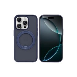 Rixus SnapGrip 360 Cover med MagSafe til iPhone 16 Pro Max Bl�
