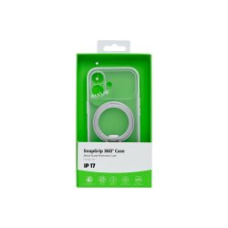 Rixus SnapGrip 360 Cover med MagSafe til iPhone 17 Hvid