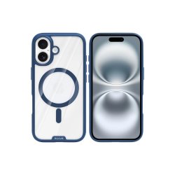 Rixus Crystal Amber Cover med MagSafe til iPhone 16 Bl�