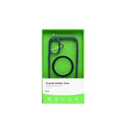 Rixus Crystal Amber Cover med MagSafe til iPhone 16 Bl�