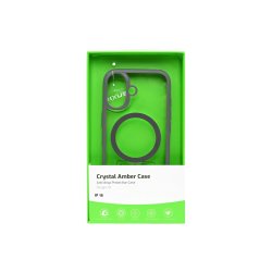 Rixus Crystal Amber Cover med MagSafe til iPhone 16 Gr�