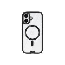 Rixus Crystal Amber Cover med MagSafe til iPhone 16 Pro Sort