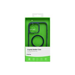 Rixus Crystal Amber Cover med MagSafe til iPhone 16 Pro Bl�