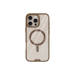 Rixus Crystal Amber Cover med MagSafe til iPhone 16 Pro Guld