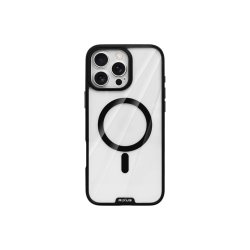 Rixus Crystal Amber Cover med MagSafe til iPhone 16 Pro Max Sort