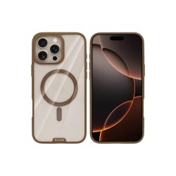 Rixus Crystal Amber Cover med MagSafe til iPhone 16 Pro Max Guld