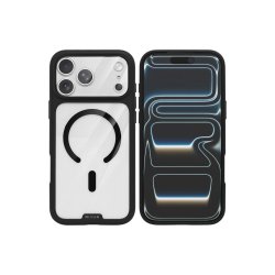Rixus Crystal Amber Cover med MagSafe til iPhone 17 Pro Sort