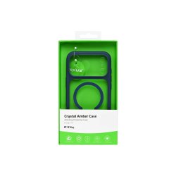 Rixus Crystal Amber Cover med MagSafe til iPhone 17 Pro Bl�