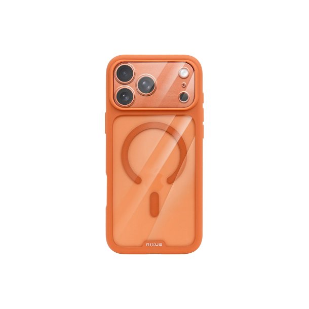 Rixus Crystal Amber Cover med MagSafe til iPhone 17 Pro Orange