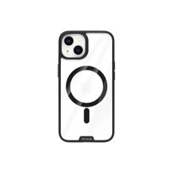 Rixus Crystal Amber Cover med MagSafe til iPhone 13 Sort