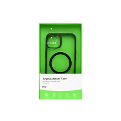 Rixus Crystal Amber Cover med MagSafe til iPhone 13 Sort