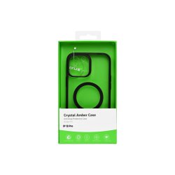 Rixus Crystal Amber Cover med MagSafe til iPhone 13 Pro Sort