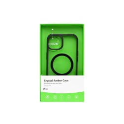 Rixus Crystal Amber Cover med MagSafe til iPhone 14 Sort