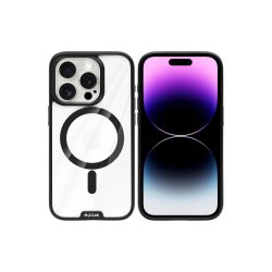 Rixus Crystal Amber Cover med MagSafe til iPhone 14 Pro Max Sort