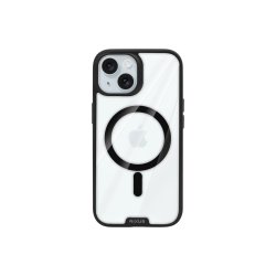 Rixus Crystal Amber Cover med MagSafe til iPhone 15 Sort