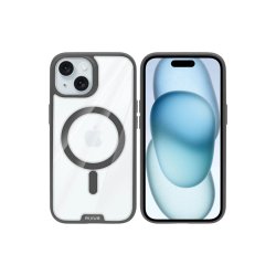 Rixus Crystal Amber Cover med MagSafe til iPhone 15 Gr�
