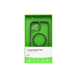 Rixus Crystal Amber Cover med MagSafe til iPhone 15 Gr�