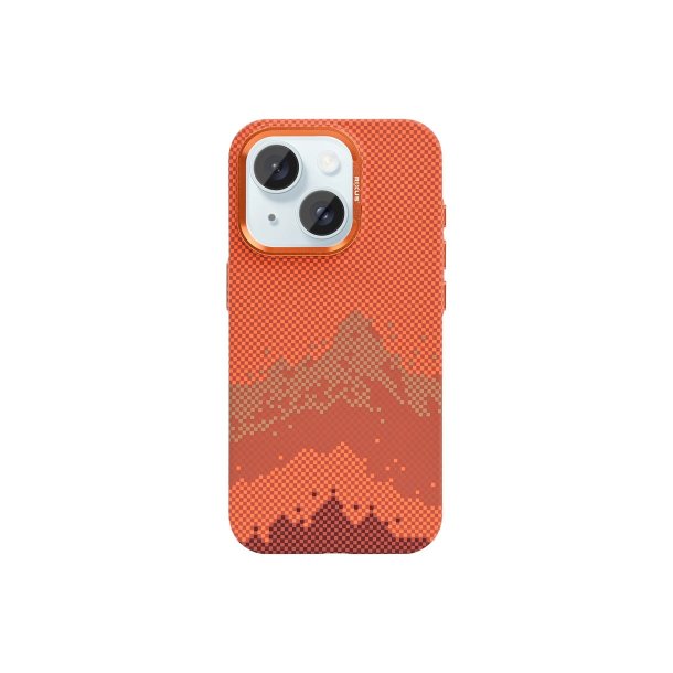 Rixus Alpine Ultra-Slim Cover med MagSafe RXD081 til iPhone 15 Mountain Orange