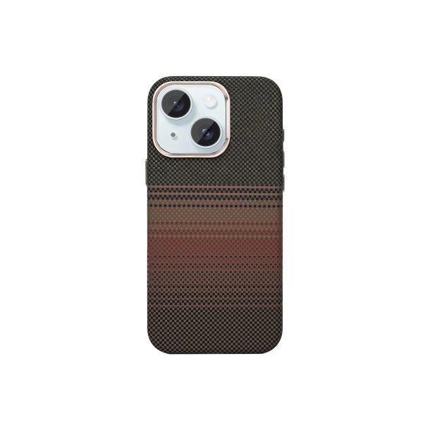 Rixus Alpine Ultra-Slim Cover med MagSafe RXA130 til iPhone 15 Stripe Brown