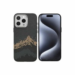 Rixus Alpine Ultra-Slim Cover med MagSafe RXD082 til iPhone 15 Pro Mountain Sort