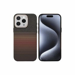Rixus Alpine Ultra-Slim Cover med MagSafe RXA130 til iPhone 15 Pro Stripe Brown