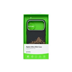 Rixus Alpine Ultra-Slim Cover med MagSafe RXD082 til iPhone 17 Pro Mountain Sort
