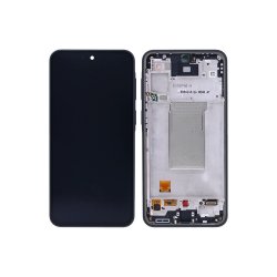 Sk�rm til Samsung Galaxy A37 A376B med ramme Charcoal Service Pack 120Hz