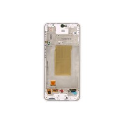 Sk�rm til Samsung Galaxy A37 A376B med ramme Hvid Service Pack 120Hz