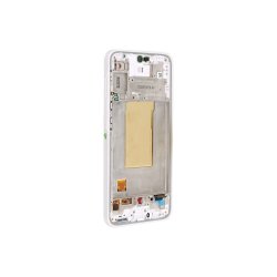 Sk�rm til Samsung Galaxy A37 A376B med ramme Hvid Service Pack 120Hz