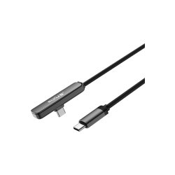 Rixus RXUC11 USB-C til USB-C Kabel Angled med stander 100W