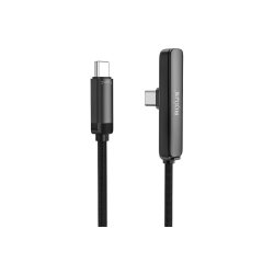 Rixus RXUC11 USB-C til USB-C Kabel Angled med stander 100W