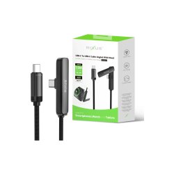 Rixus RXUC11 USB-C til USB-C Kabel Angled med stander 100W