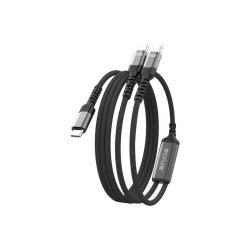 Rixus RXUC12 2 in 1 USB-C To Dual USB-C Splitter Kabel 140W