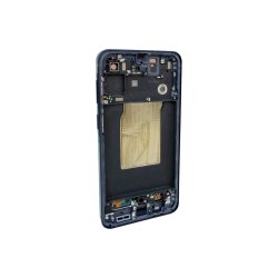 Sk�rm til Samsung Galaxy A57 A576B med ramme Navy Service Pack formonteret 120Hz