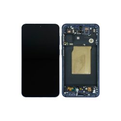 Sk�rm til Samsung Galaxy A57 A576B med ramme Navy Service Pack formonteret 120Hz