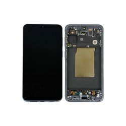Sk�rm til Samsung Galaxy A57 A576B med ramme Gr� Service Pack formonteret 120Hz