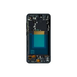 Sk�rm til Samsung Galaxy S24 FE S721B med ramme Sort Soft-OLED 120Hz