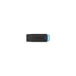 Kingston 128GB DataTraveler Exodia USB3.2 Gen 2 USB-flashdrev Sort og Bl�