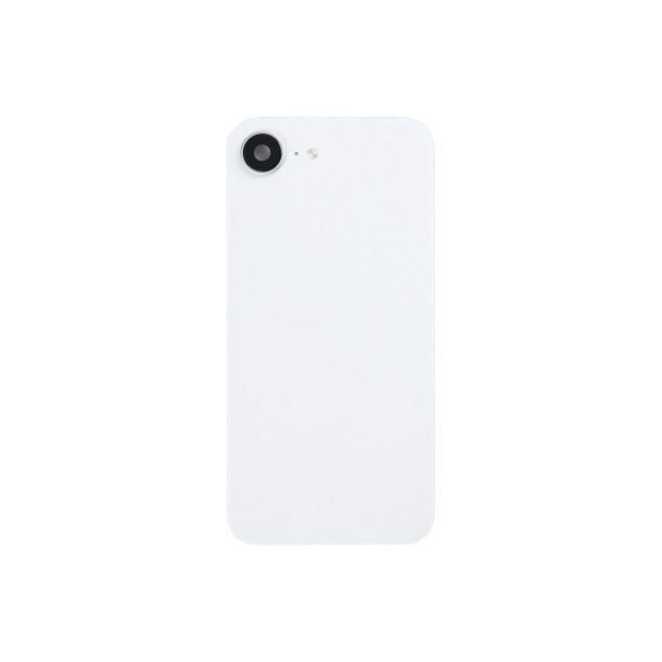 Bagglas til iPhone 16e med NFC og forst�rret kameraramme Hvid Pulled