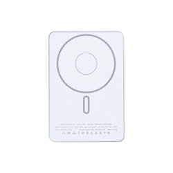 Til iPhone Ultra Thin Battery Pack Magnetic Charging 15W 5000mAh S�lv