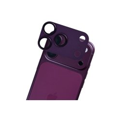 Rixus Ultra Clear kamerabeskyttelse til iPhone 18 Pro Max Burgundy