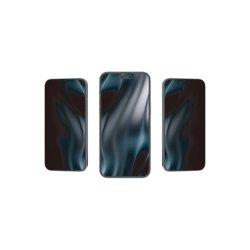 Rixus sk�rmbeskyttelse til iPhone 18 Pro H�rdet glas Privacy Full Cover Curved Edge