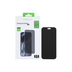 Rixus sk�rmbeskyttelse til iPhone 18 Pro Max H�rdet glas Privacy Full Cover Curved Edge